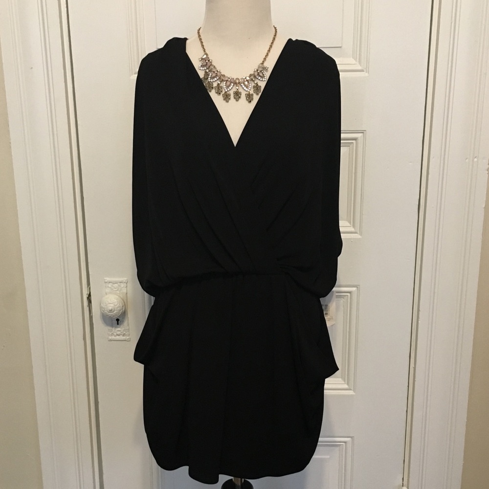 NWT Rachel Roy Little Black Dress w Dolman Sleeves